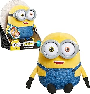 Just Play Illumination’s Minions: The Rise of Gru Laugh & Giggle Bob Plush, Kids Toys for Ages 3 Up