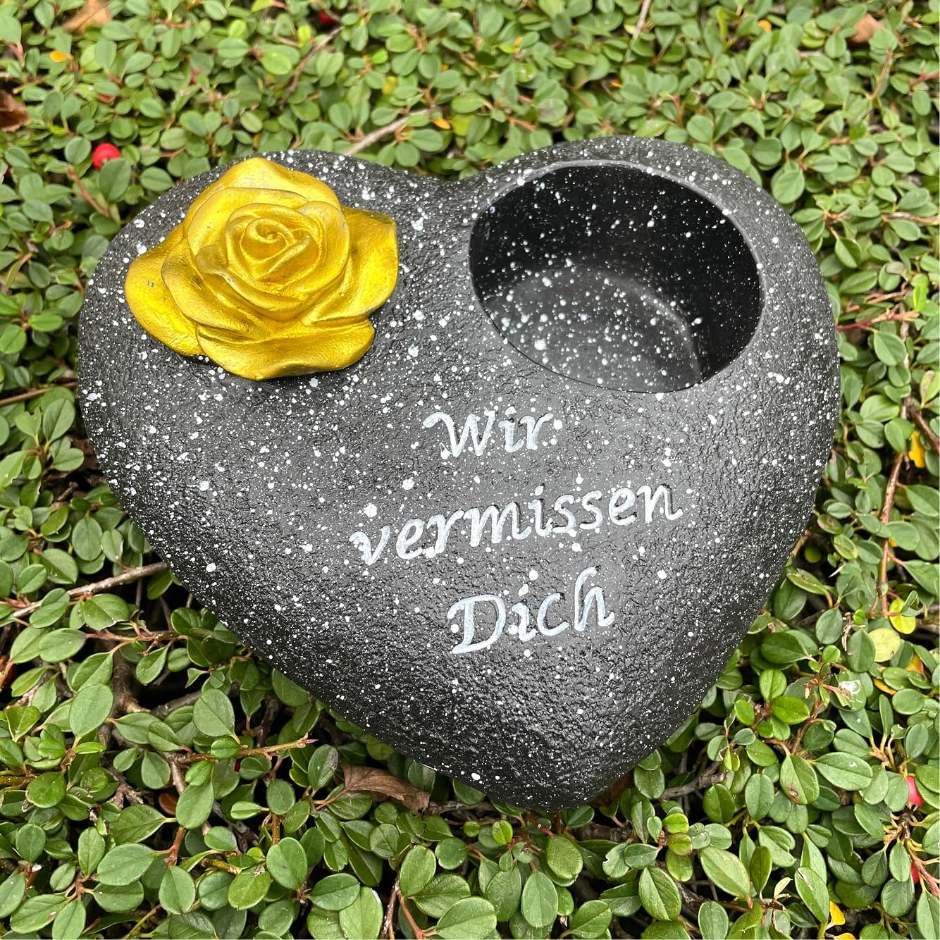 Décoration funéraire, Herz groß, schwarz