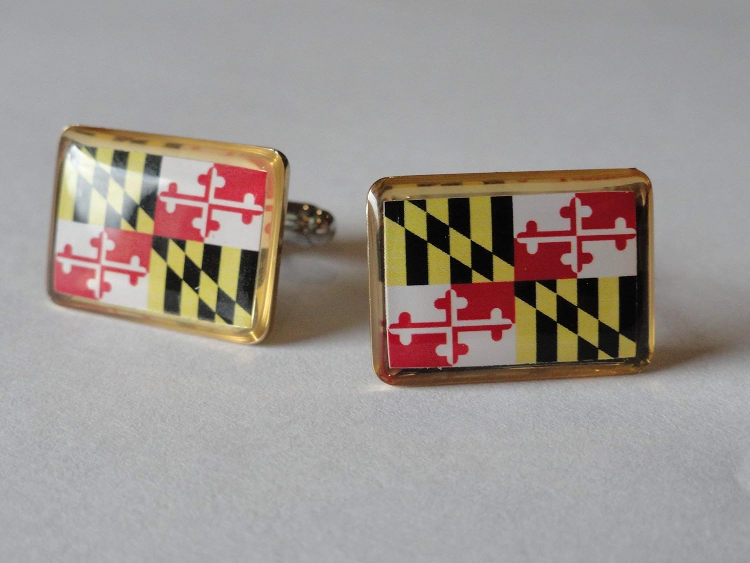 Maryland State Flag Cufflinks, Lapel Pins, Tie Bars, Earrings, Jewelry and Accessories