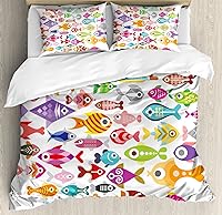 Vista 41 de Ambesonne Juego de funda de edredón de baloncesto, silueta de jugador de baloncesto, promoción de campeonato de competencia de atleta, juego de ropa