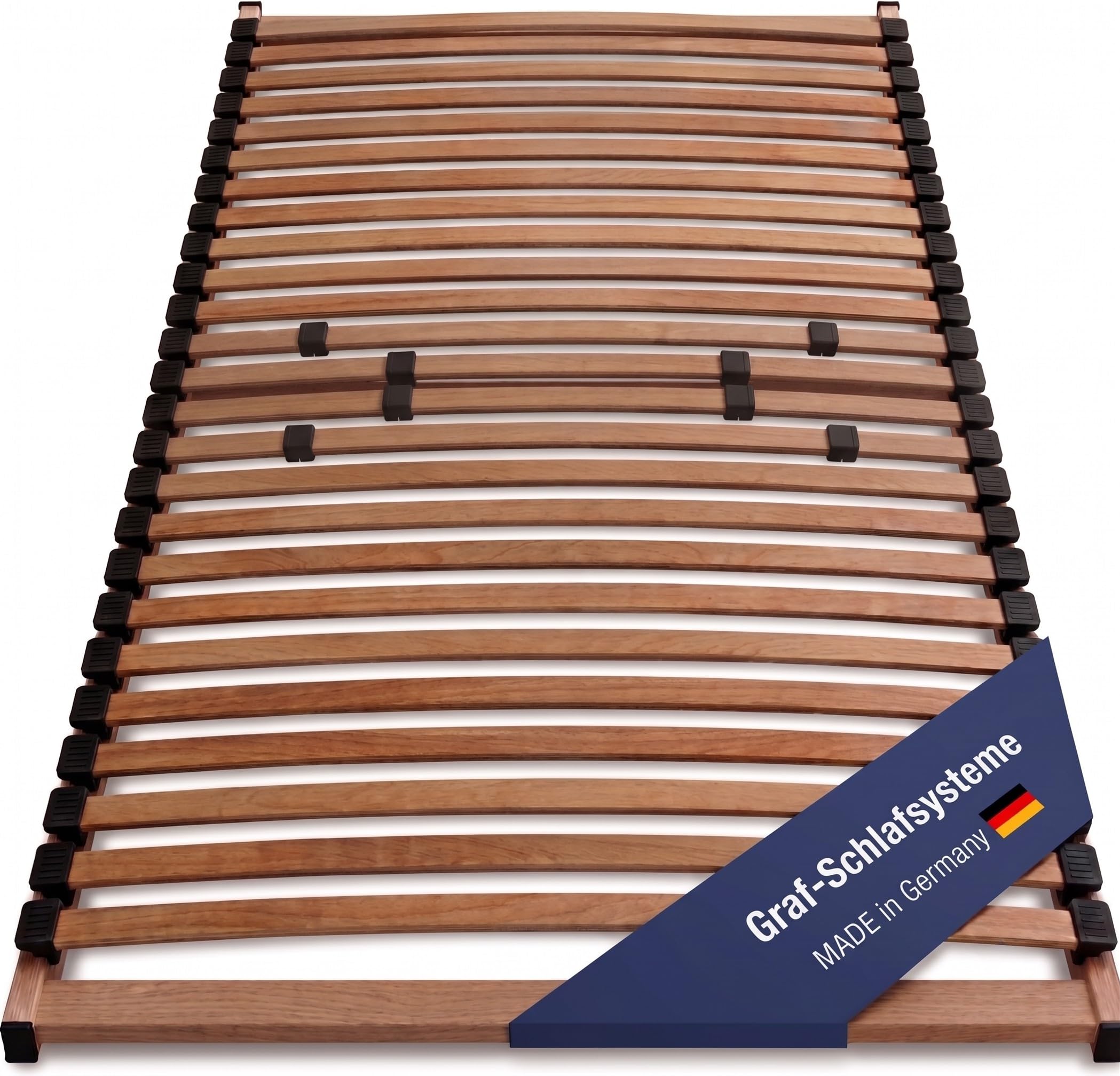 LEO BASIC Lattenrost 26 Leisten mit 8 Schieber 90x200 cm Buche/Birke