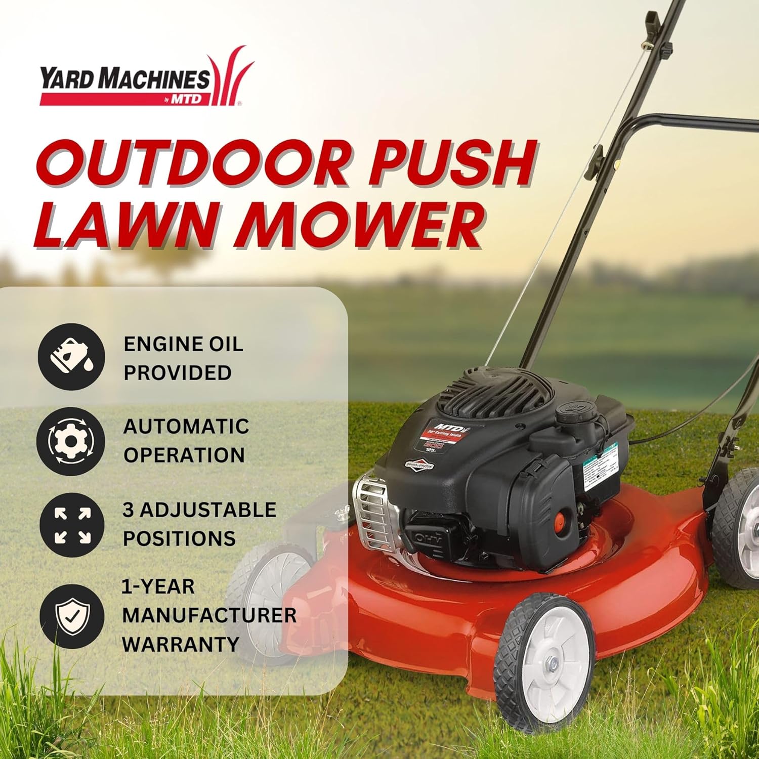 11a 02sb700 Mtd 20 Push Mower Yard Machine Mtd 20 Inch Lawn Mower