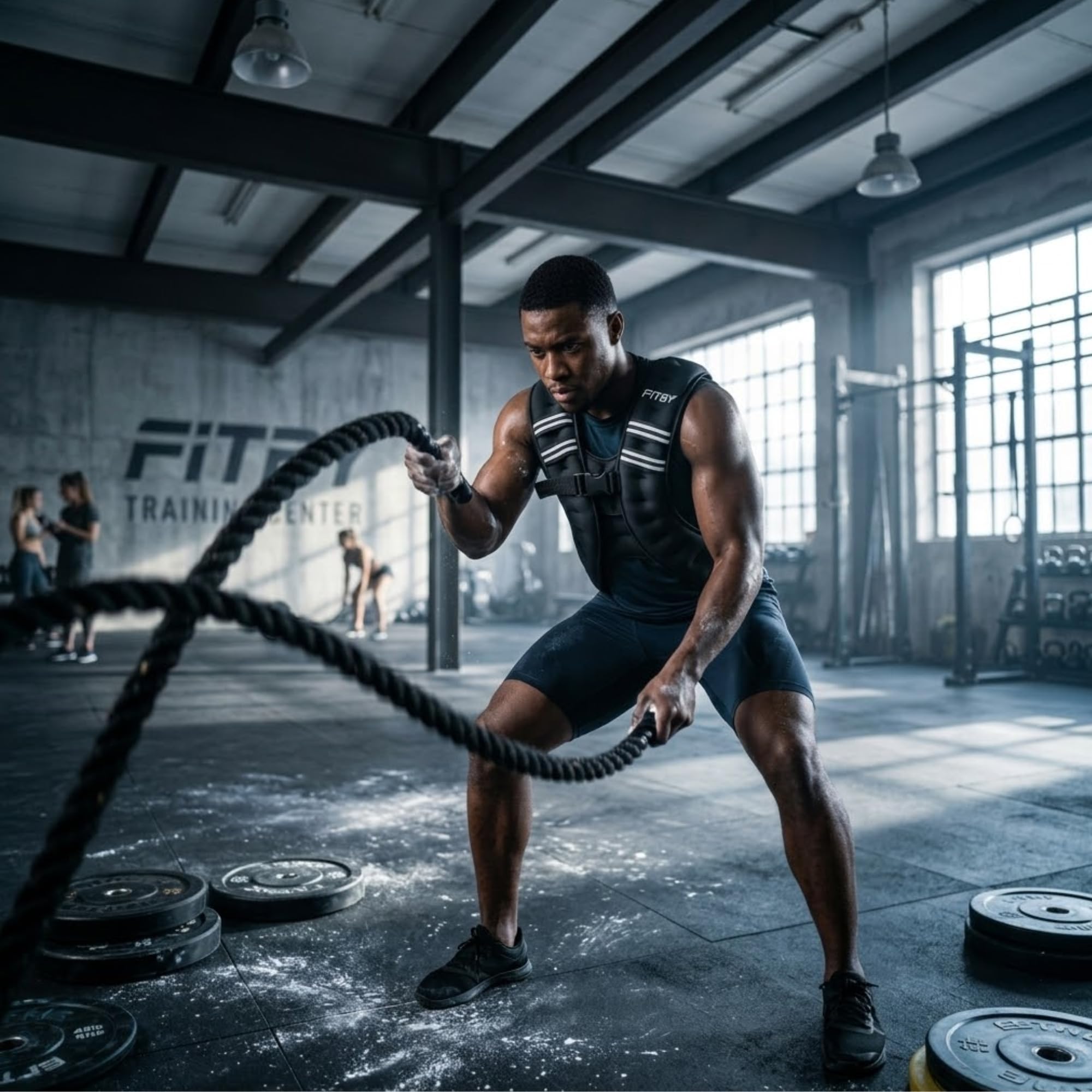Gewichtsweste 10kg Herren Damen – Weighted Vest Verstellbar, Atmungsaktiv & Wasserabweisend, Trainingsweste für Krafttraining, Laufen, Crossfit, Calisthenics, Fitness, Schwarz