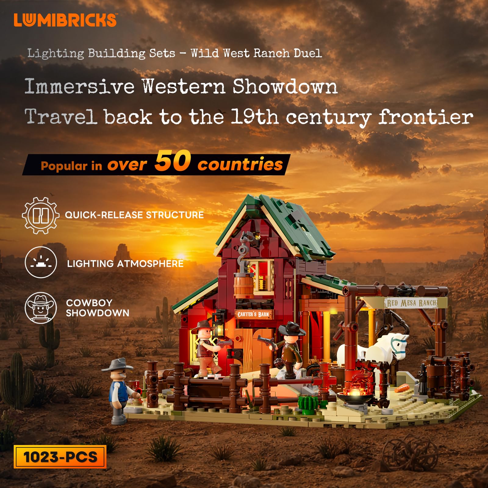 Lumibricks Wild West Ranch Duel Zestawy do budowania