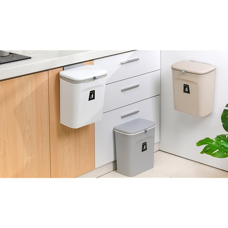 Tiyafuro 2.4 Gallon Kitchen Compost Bin for Counter Top or Under Sink
