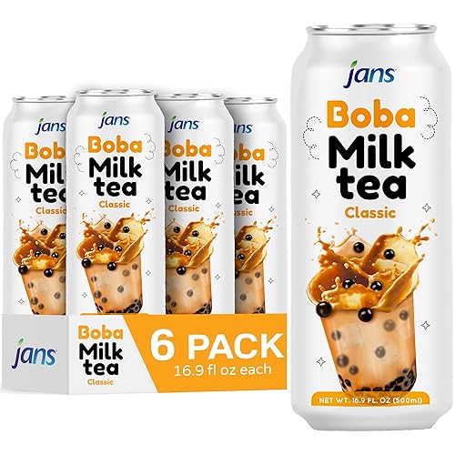 Jans Té con leche Boba (original, paquete de 6)