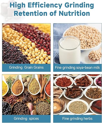 Miniatura 7 de NAIZEA Molinillo eléctrico de grano de Grain Mills de 3000 W 110 V, molinillo de maíz comercial, molinillo de trigo, molinillo de harina, molinillo