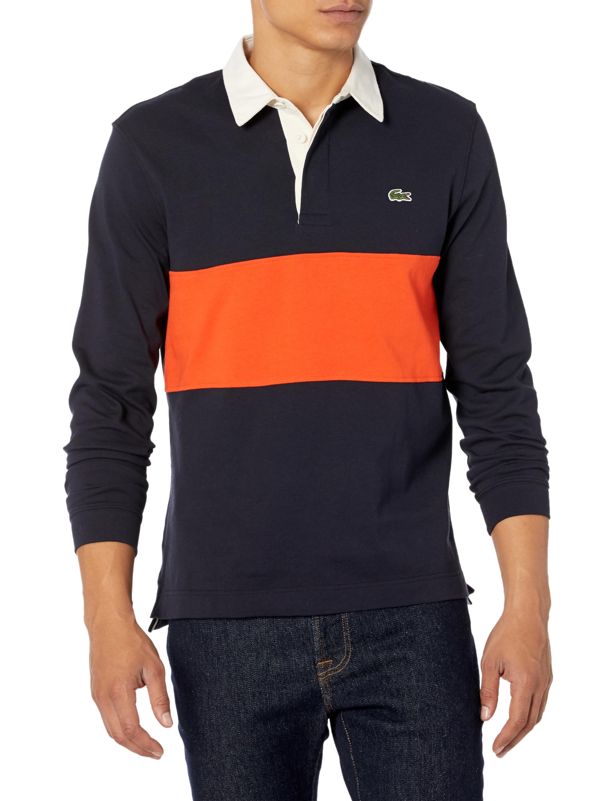 Lacoste Mens Relaxed Fit Cotton Rugby Shirt