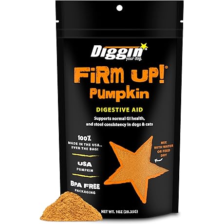 Firm Up Dog and Cat Supplement - Made in USA with 100% Pure Pumpkin Powder