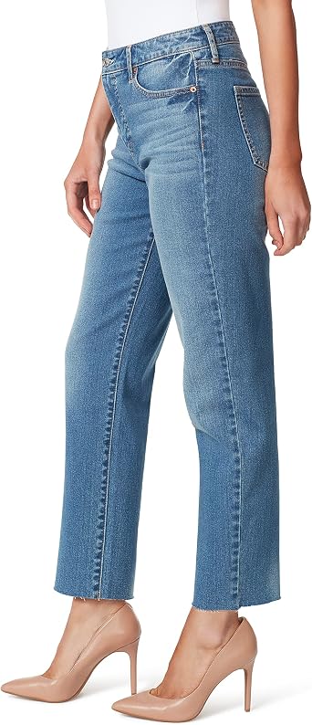 Jessica Simpson Womens Spotlight High Rise Slim Straight Ankle Standard