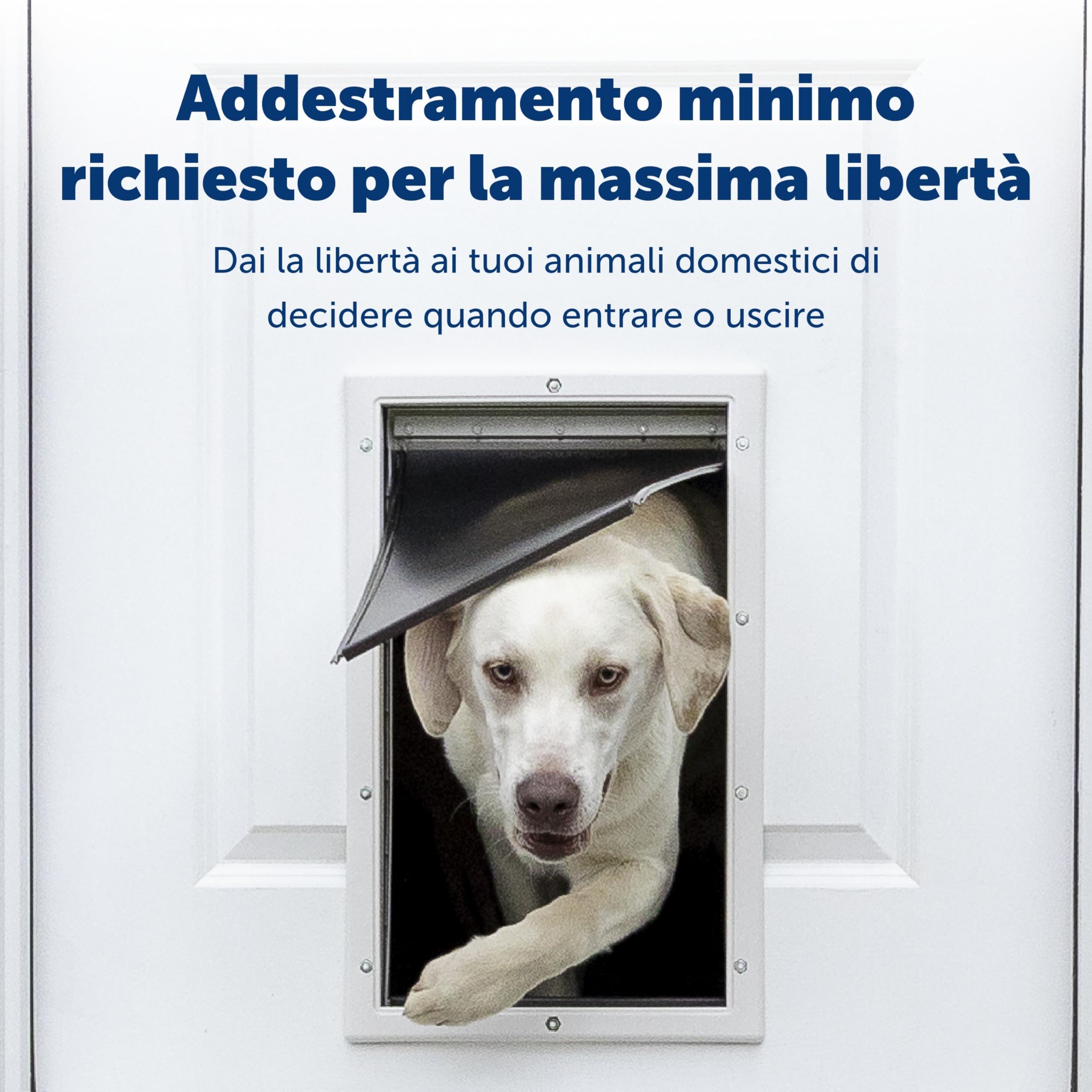 PetSafe Porta per Animali in Alluminio, Design Durevole, Facile da Installare, Guarnizione Resistente alle Intemperie, Per Più Animali, XL