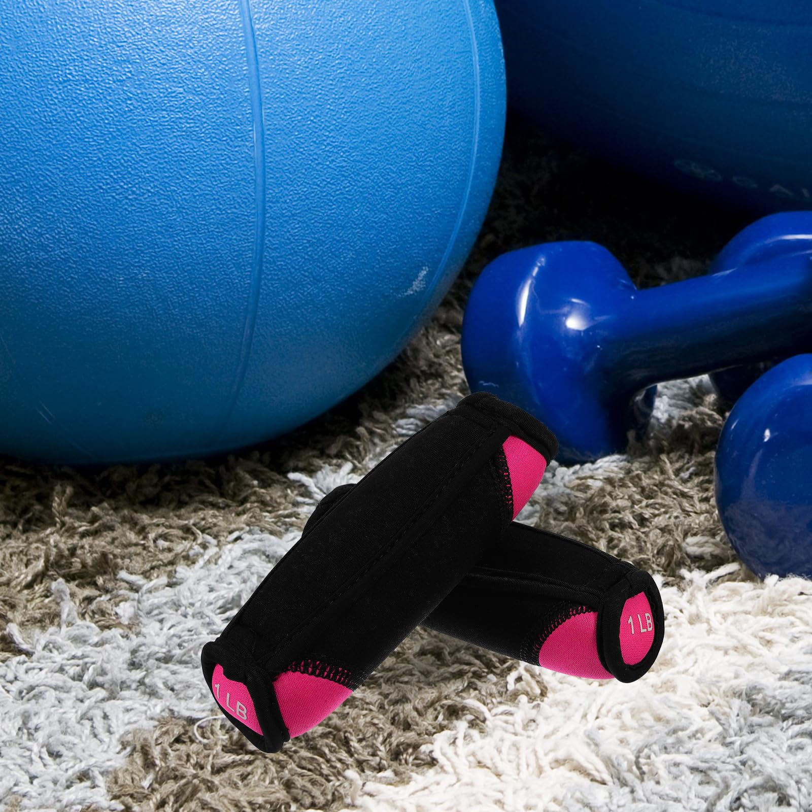 Manubri Morbidi Rosa per Corsa e Fitness, Presa Comoda Ergonomica