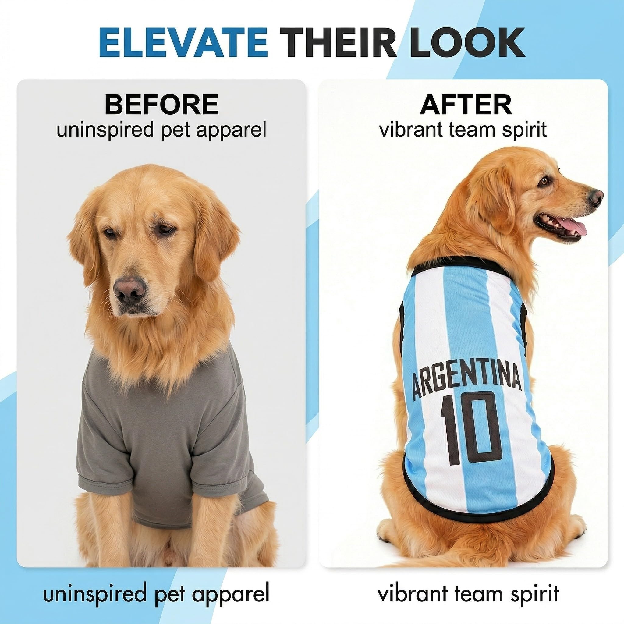 Canotta Cane Maglietta Per Cani Maglia Cani Maglietta Cani Magliette Per Cani Maglia Cane Maglietta Cane Felpa Per Cani Maglietta Per Gatto Maglietta Per Cani Tifosi (L, Bianco Blu)