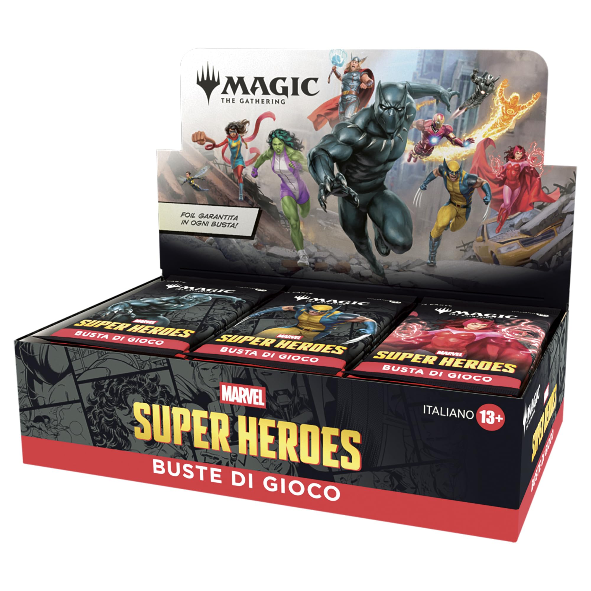 Confezione di buste di gioco: di Magic: The Gathering | Marvel Super Heroes | Gioco di carte collezionabili (Versione Italiana)