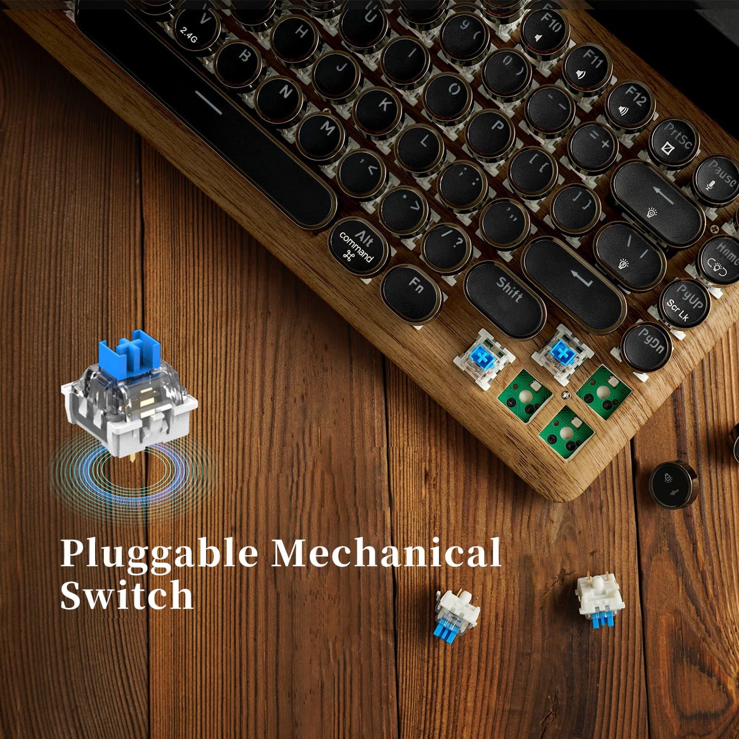 Amazon.com: 7KEYS Retro Typewriter Mechanical Gaming Keyboard