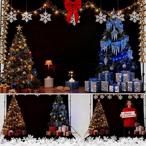 Miniatura 5 de Telón de fondo negro para fotografía de retrato para fondo de fotos, estudio de fotografía de video (8 x 10 pies, negro)