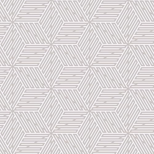 CRE8TIVE Papel tapiz geométrico de diamante gris pequeño para despegar y pegar, 24 x 118 pulgadas, papel tapiz geométrico a rayas, extraíble, apto