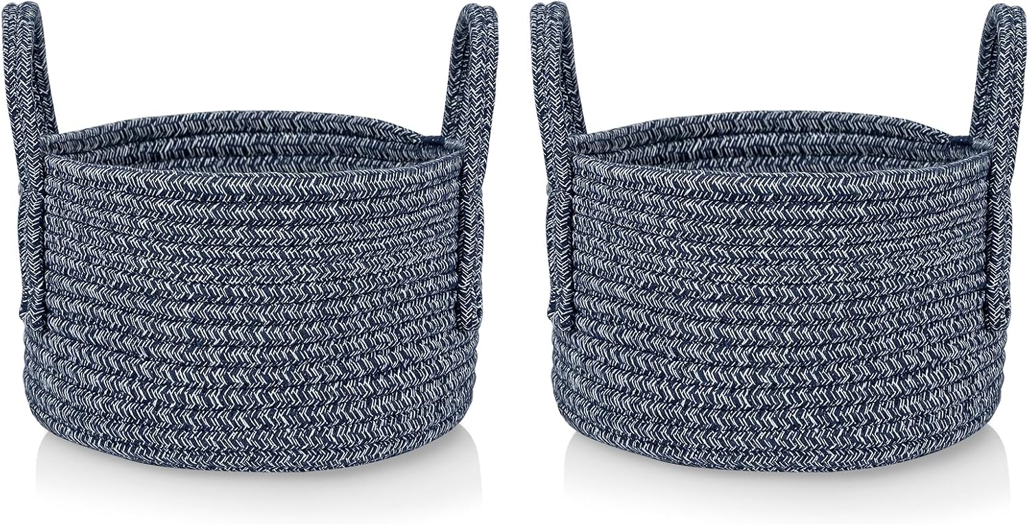 Cesta De Almacenamiento De Tela Acolchada Con Flores - Organizador Plegable Para Ropa, Juguetes O Baño, Con Asa (33x27x26 Cm)