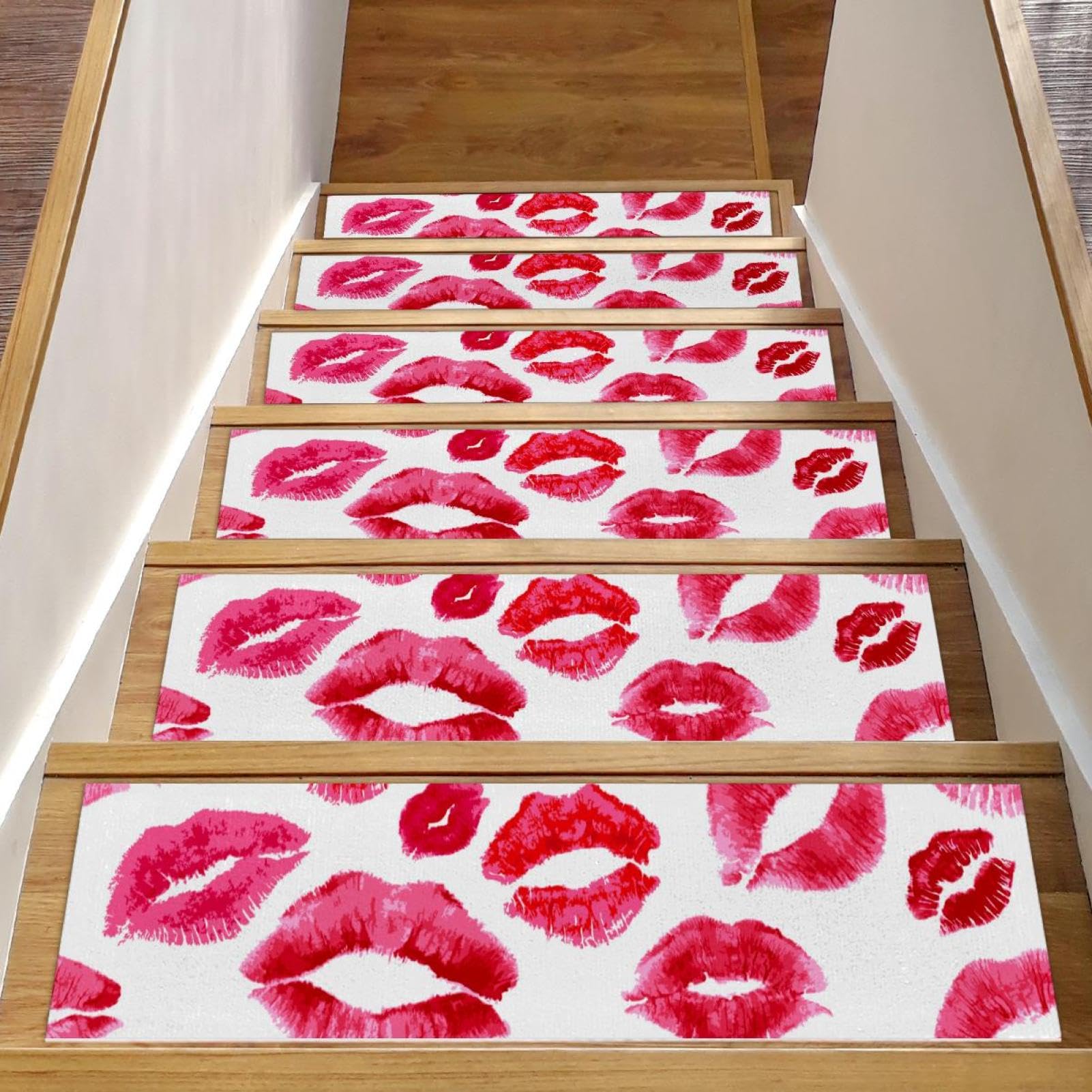 Alfombra para peldaños de escalera antideslizante evita caídas en peldaños de madera interiores