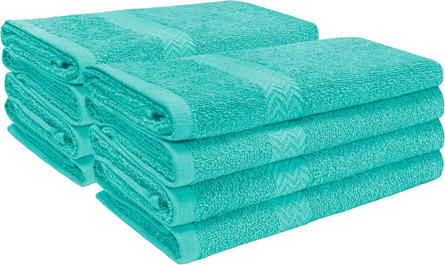 Superior 8Piece Cotton Hand Towel Set, Small Towels for Fast Dry, Home Essentials