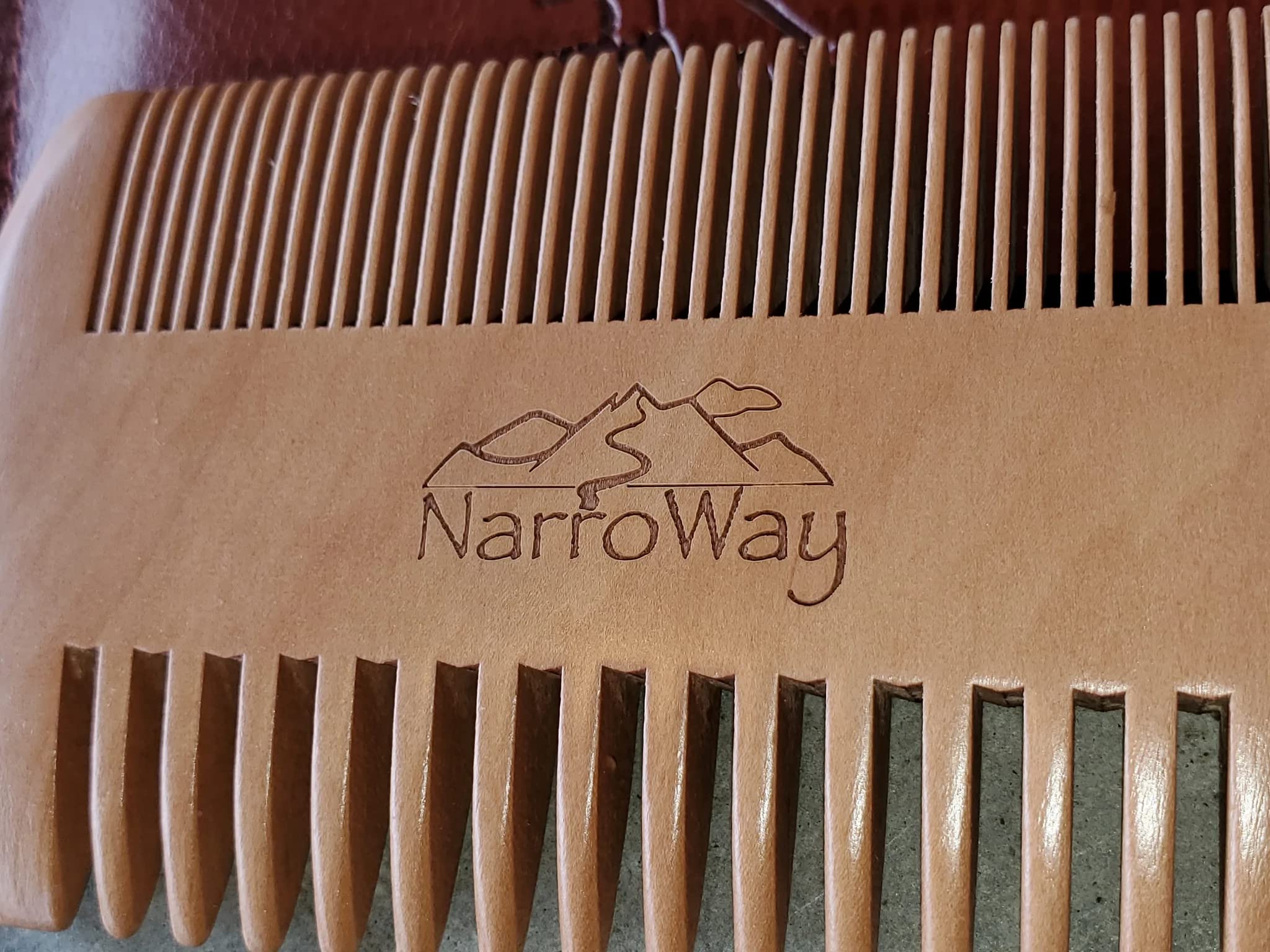 Narroway Wooden Beard Comb + Case