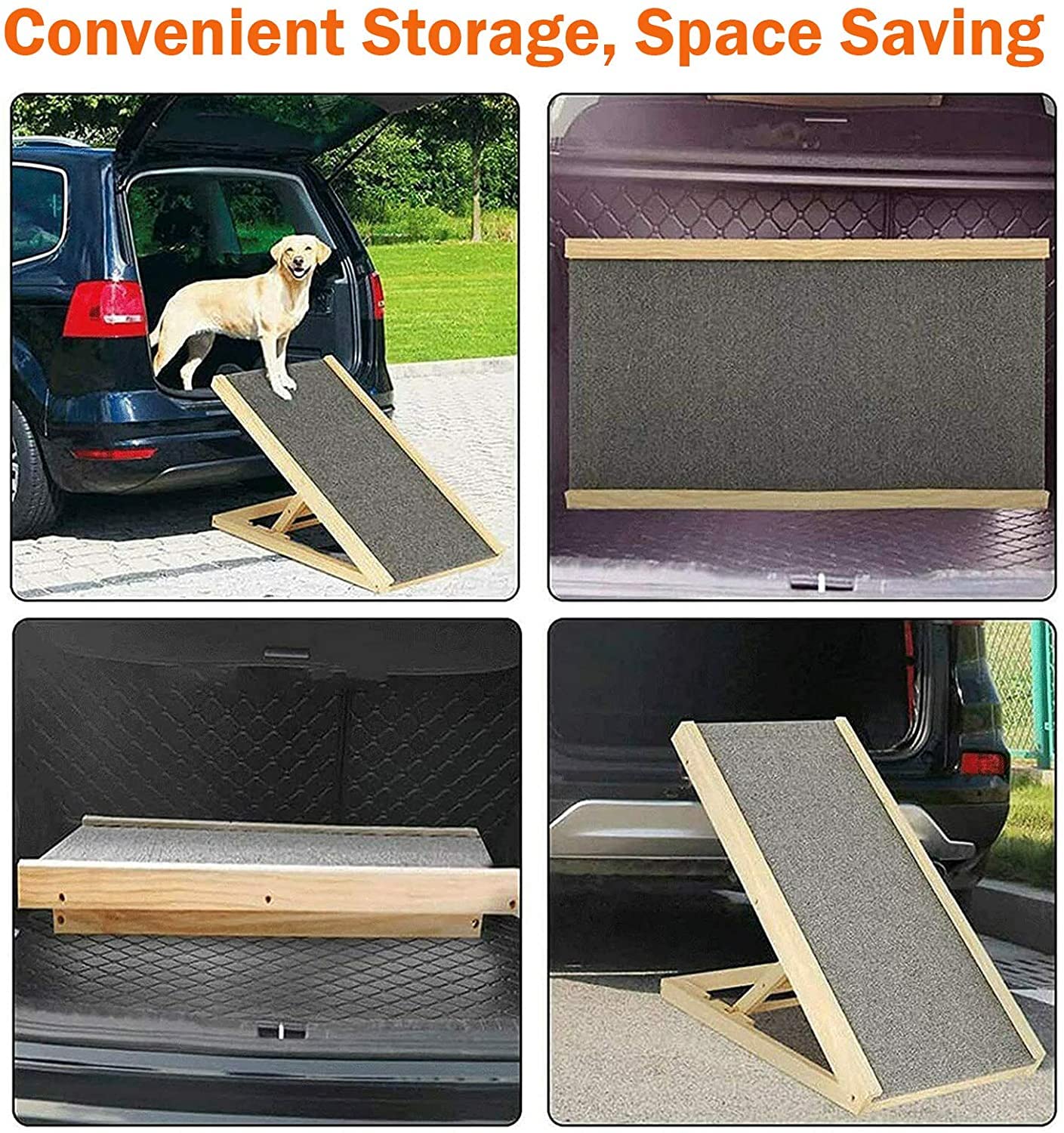 Lionto Rampe D'accès Pour Chien Pliable, Surface Antidérapante ✓ Pas Cher