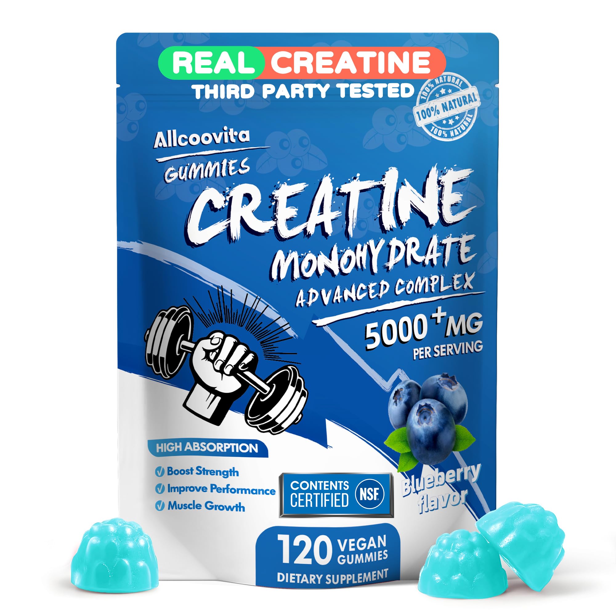 NSF Certified Creatine Gummy Allcoovita