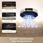 MOVA 2026 neuf P10 Pro Ultra Gen 2 Aspirateur robot et Mop, 26000Pa Aspiration, 100°C d'eau chaude lavage automatique, 1-Hour Chaud Air Séchage, Extensible Mop, Dock tout-en-un, Triple système anti-angle pour la maison
