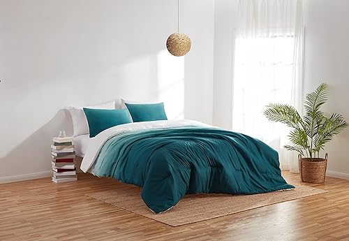 Miniatura 1 de Refinery29  Colección Bailey  Juego de edredón de microfibra suave degradado, FullQueen, 3 piezas, color verde