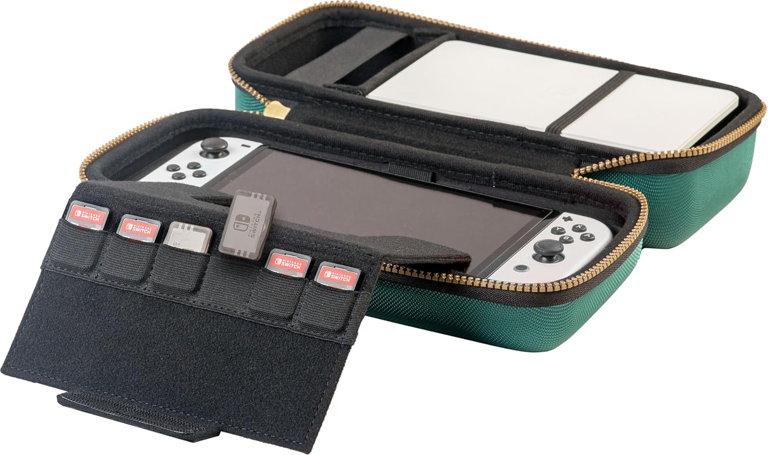 R.D.S. INDUSTRIES, INC. – Game Traveler Deluxe Licensed System Case Designed for Nintendo Switch or OLED, Legend of Zelda Tears of the Kingdom, Green Medium (NNS4000G) - Image 6