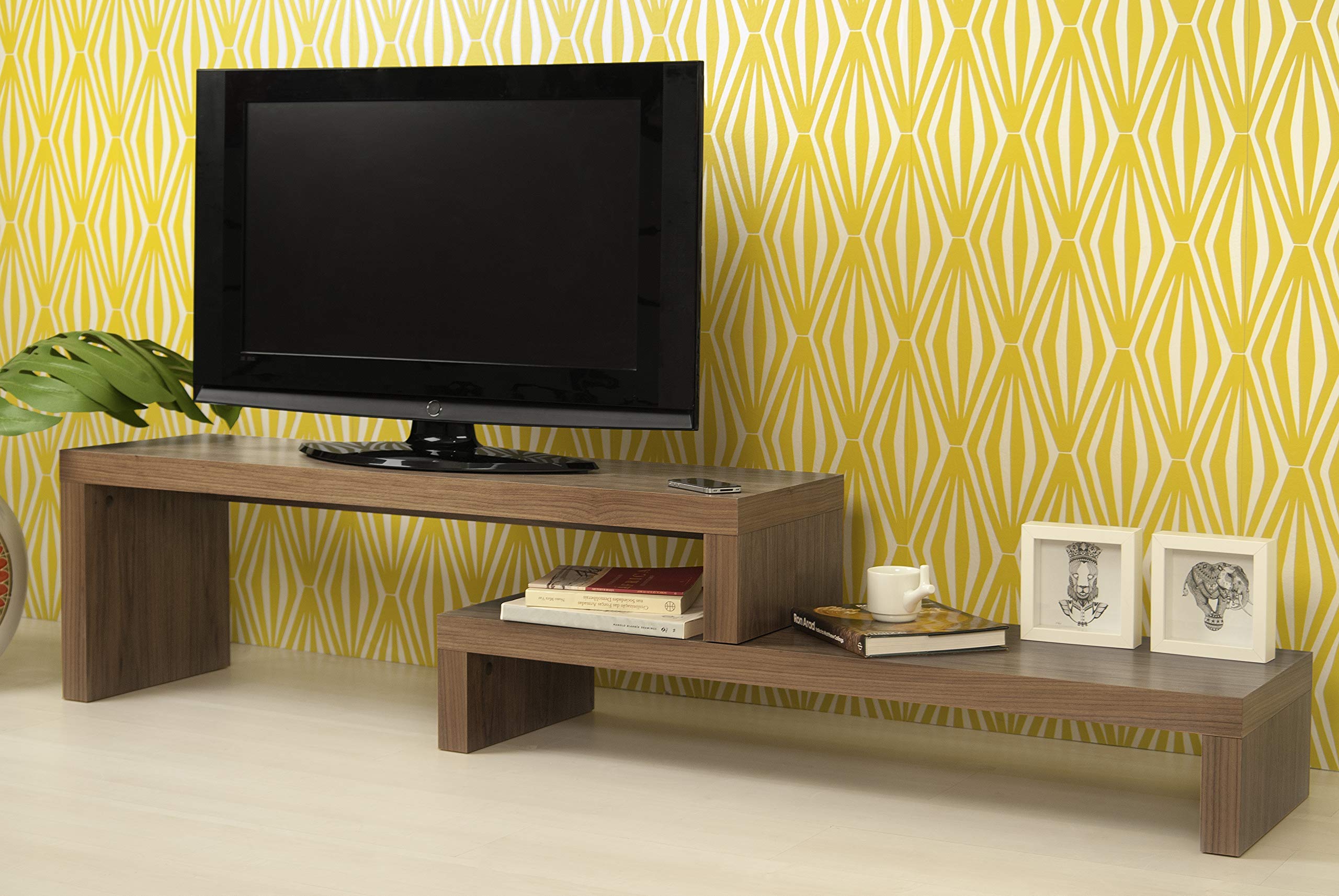 Symbiosis Move Mobile TV , Noce e Bianco, 110x35x32 cm Symbiosis Move Mobile TV , Noce e Bianco, 110x35x32 cm