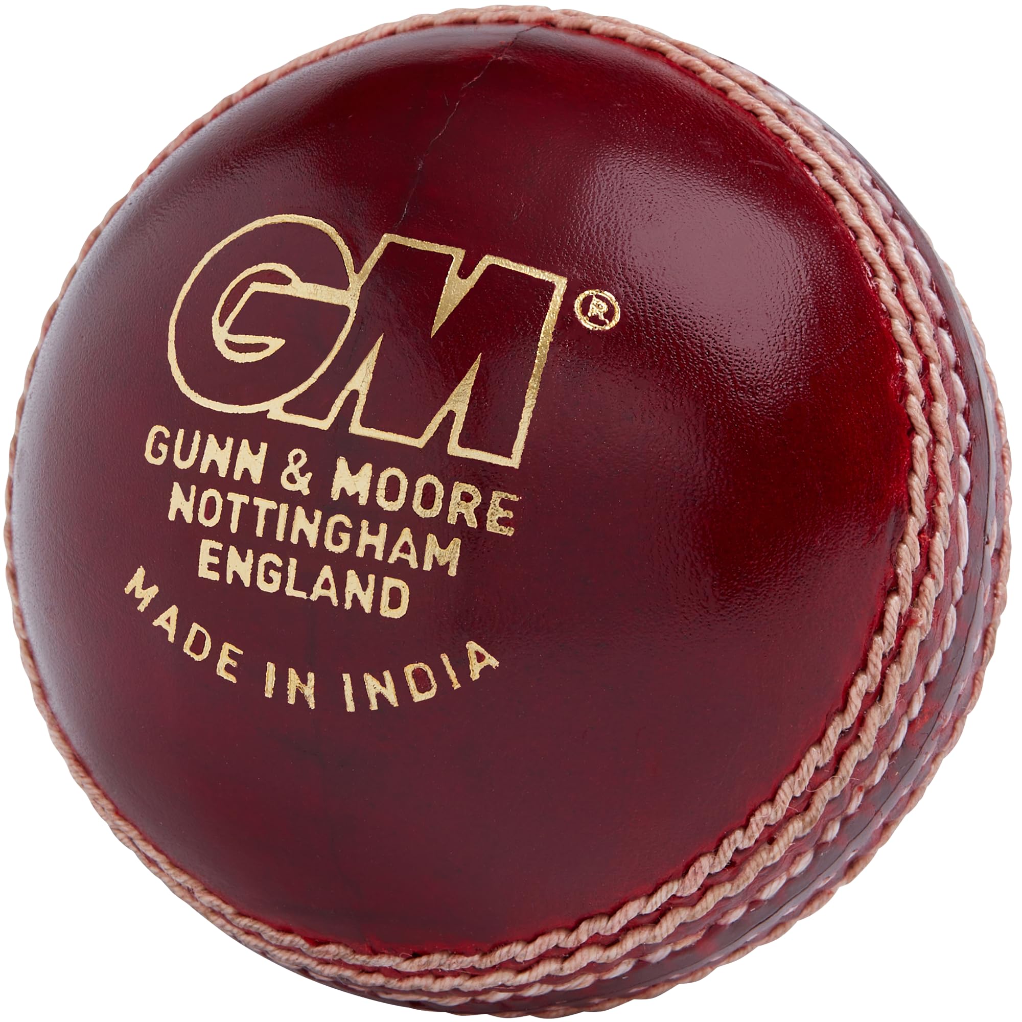 GM pour Homme Icon Grade 1 Ligue Balle de Cricket, Rouge, Senior