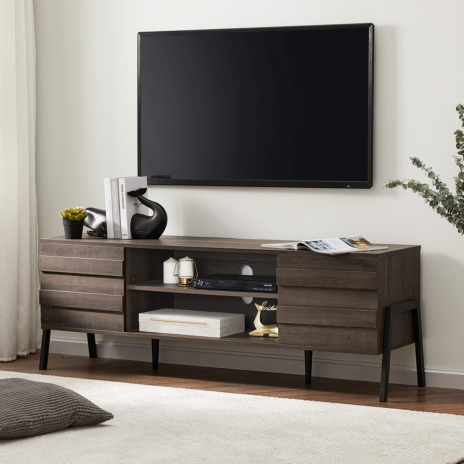Buy FITUEYES MidCentury Modern TV Stand 60 inch, Retro TV Console