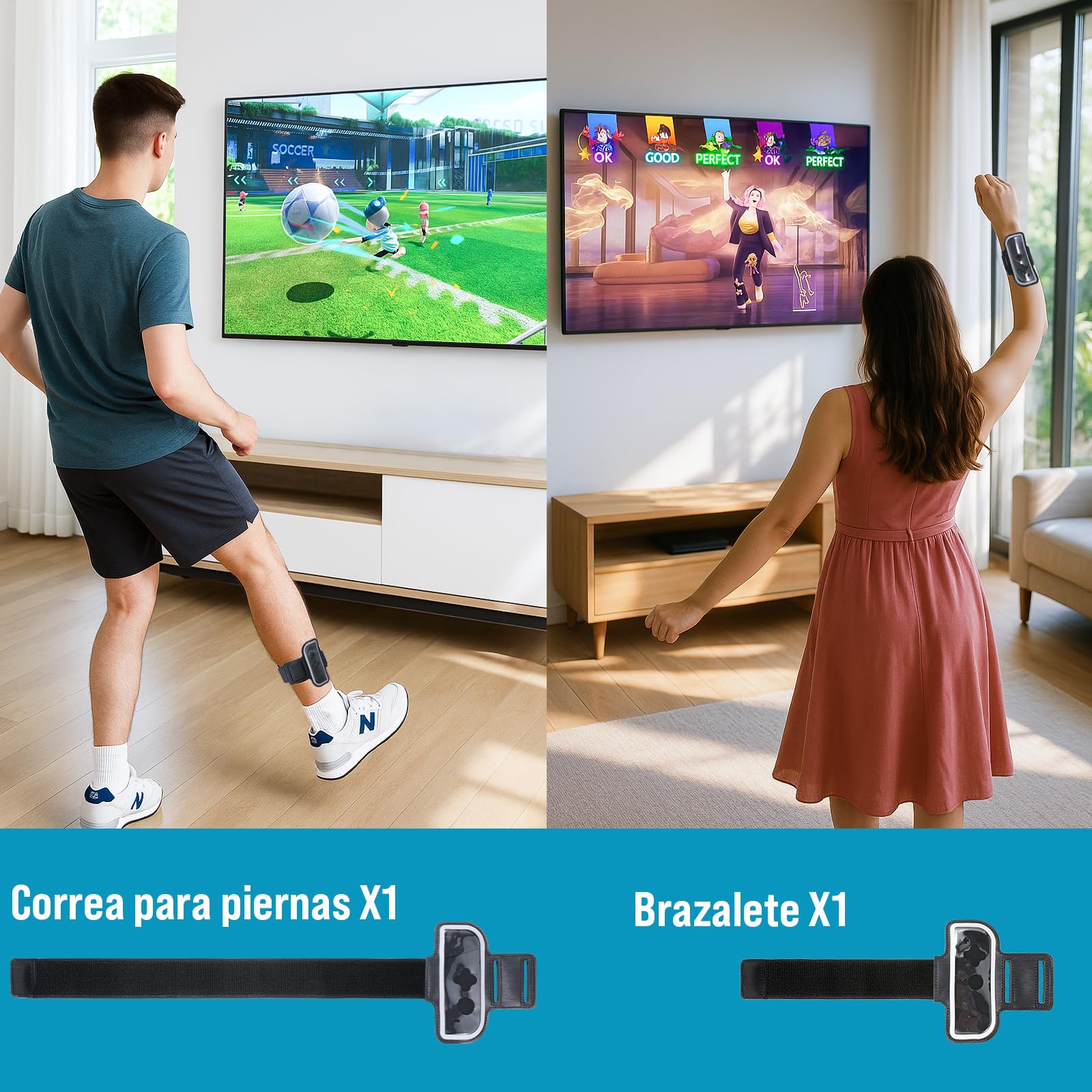 LONGYI Switch 2 Juego de Accesorios Deportivos para Switch 2 12 en 1 Paquete de Accesorios Deportivos para JoyCon, Fiesta Familiar Paquete de Accesorios de Juegos Deportivos