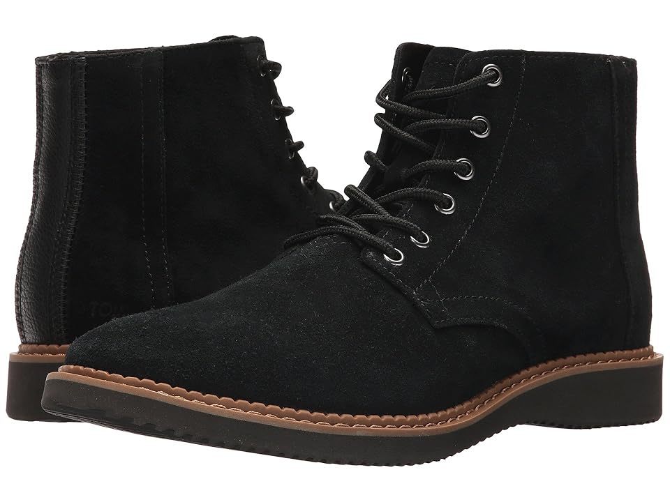 

TOMS Porter Water-Resistant Boot (Black Suede) Men's Boots