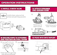 Vista 6 de WAYNE WAPC250 bomba automática de 1/4 HP de encendido/apagado para quitar el agua de la alberca