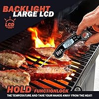 Vista 4 de Termómetro digital de carne, termómetro de carne de lectura instantánea para parrilla y cocina, con abridor de botellas, termómetro de alimentos
