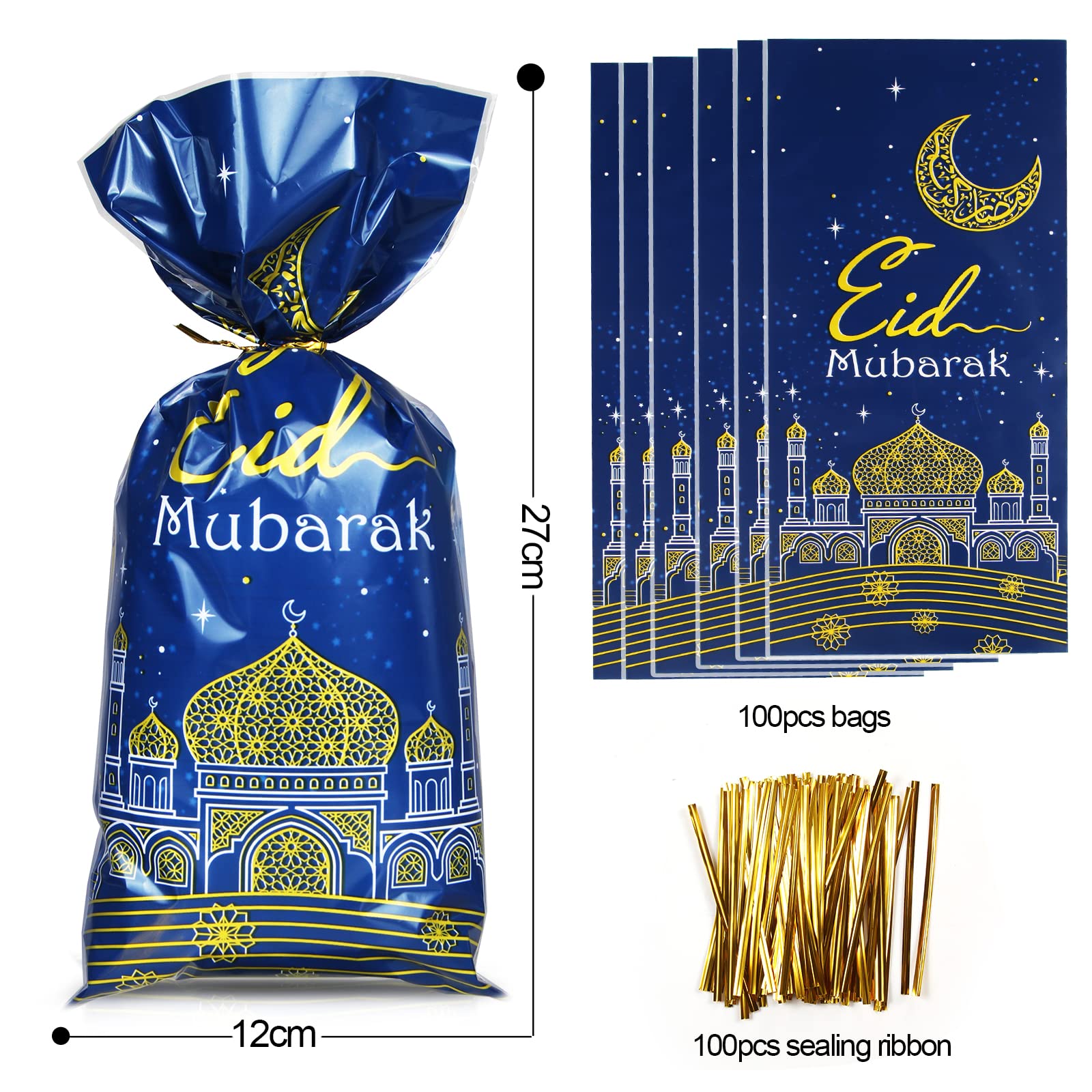 Eid Mubarak Geschenktüten Aus Vlies – Wiederverwendbar, Mit Griffen, In 2 Größen & 4 Designs – Ideal Für Süßigkeiten & Kleine Geschenke