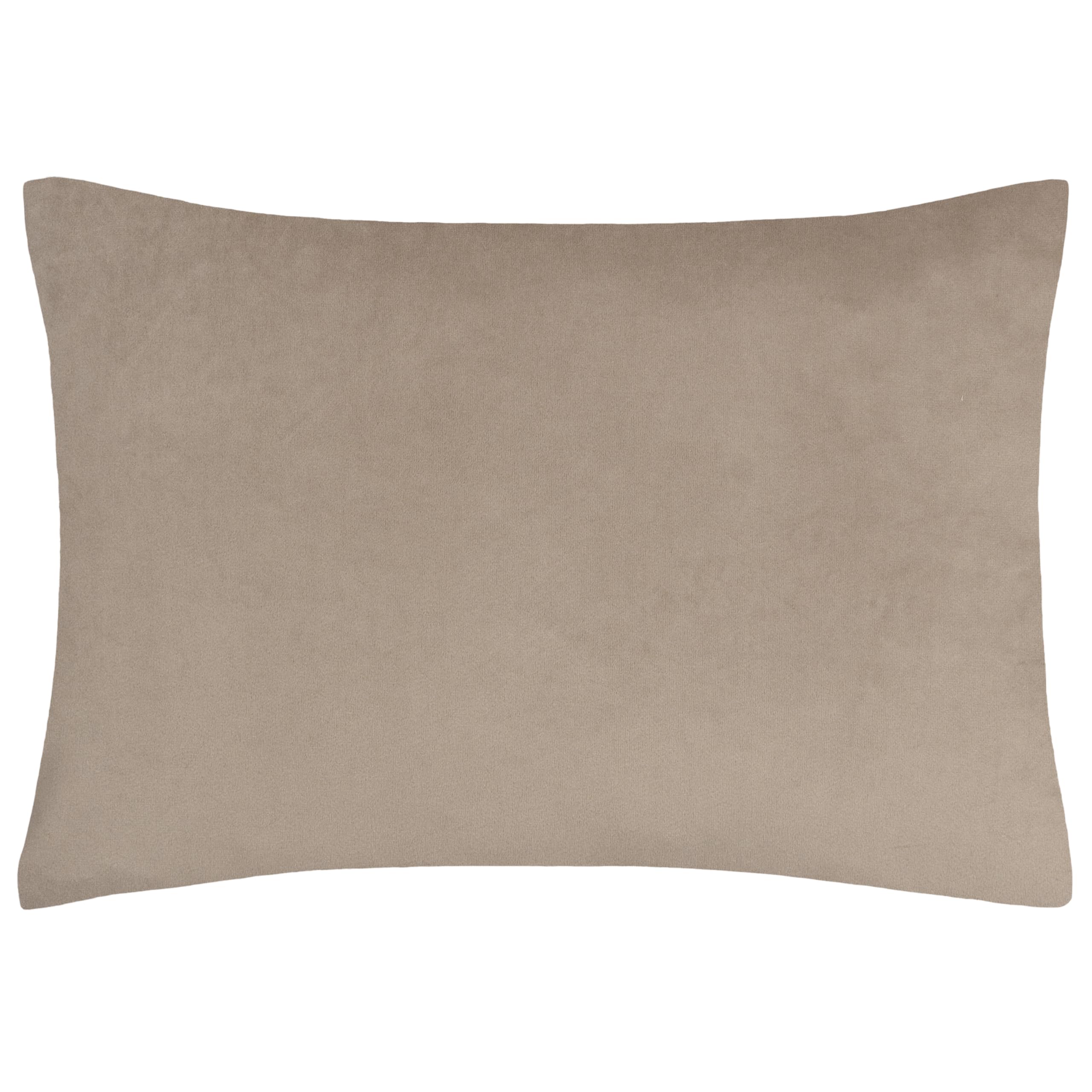 Paoletti Keela Geometric Cut Velvet Cushion Cover, Natural, 50 x 35 cm (Pack of 1) - Image 2