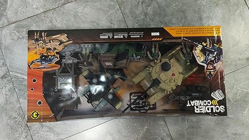 Miniatura 10 de fisca Juego de juguetes militares de base militar, figuras de acción militares, vehículos militares, equipo de arma, modelo militar, juego de