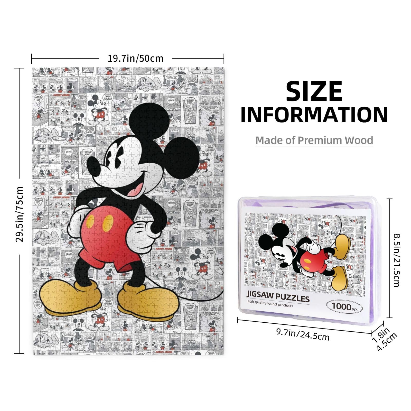 【新品未開封】メタモルフォシス オブ ミッキーマウス ジグソーパズル ジグソーパズル 完成品 メタモルフォシスオブミッキーマウス (51x73
