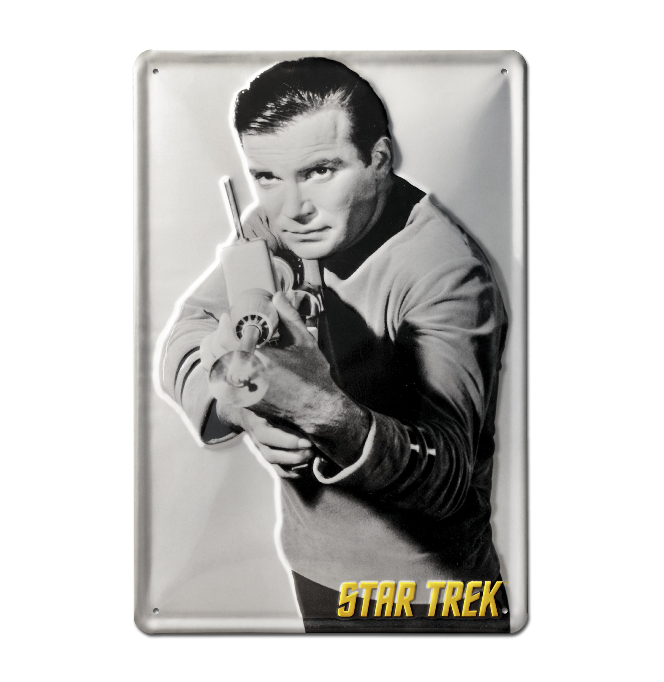 Plaque Métal Vintage Star Trek – 30 X 20 Cm – étain – Décoration Murale