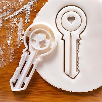EROTNGO House Key Cookie Cutter - Perfect for Housewarming Parties, Key-Shaped Biscuit Mold for Celebrations, Unique Baking Tool for New Home Gifts and Love-Themed Desserts (ONLY Key)