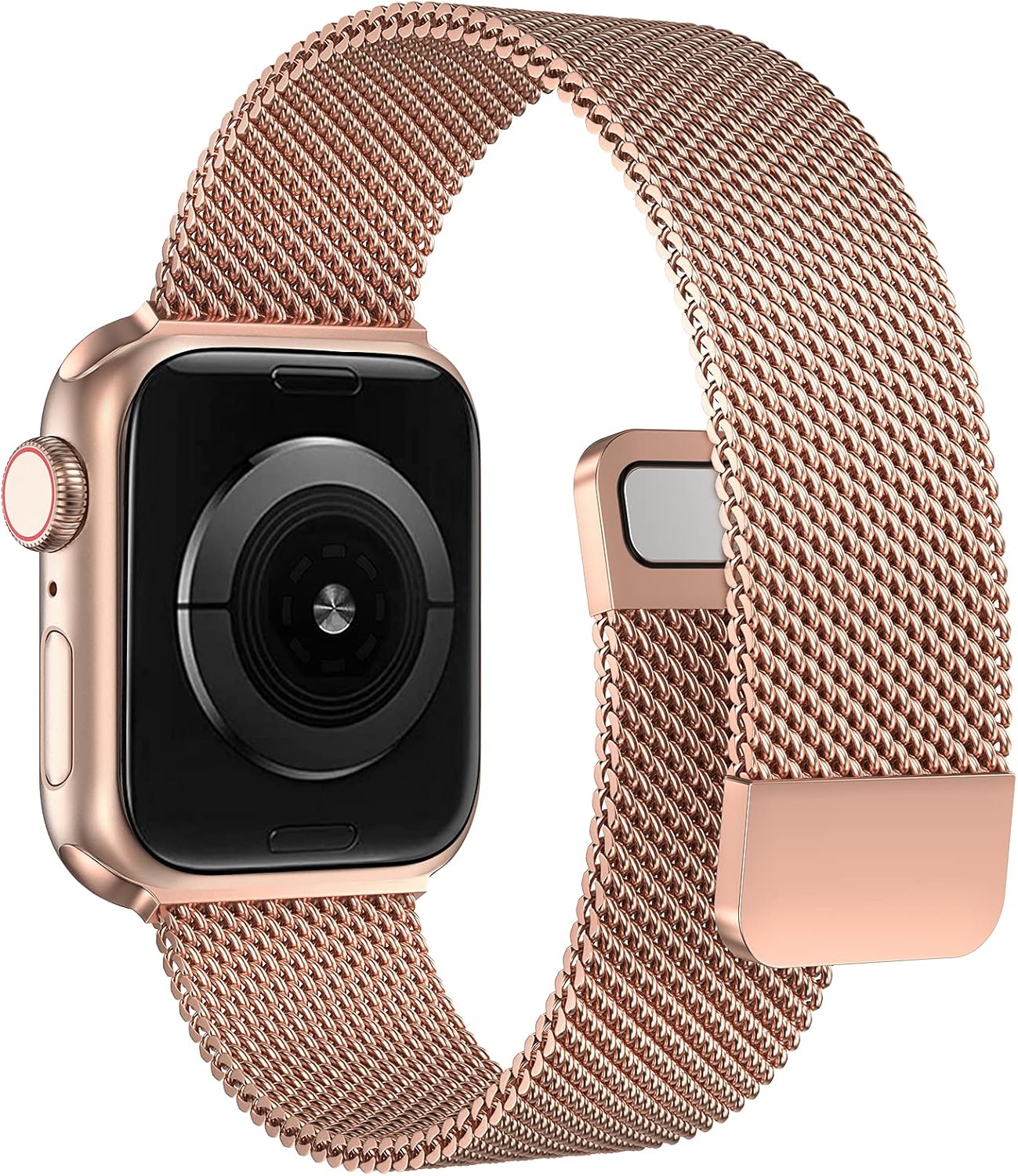 OUHENG Compatible Magnetic Stainless iWatch Image