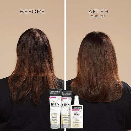 Miniatura 3 de John Frieda ULTRAfiller+ Acondicionador espesante para cabello fino, acondicionador voluminizador, biotina y ácido hialurónico para cabello