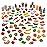 KidKraft 115-Piece Deluxe Tasty Treats Pretend Play Food Set, Plastic Grocery and Pantry Items, Gift for Ages 3+