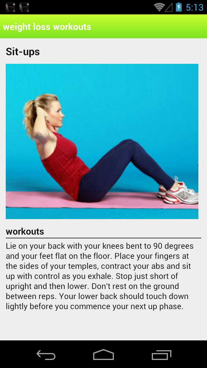 weight loss workouts misfit diet step by step App on the Amazon Appstore