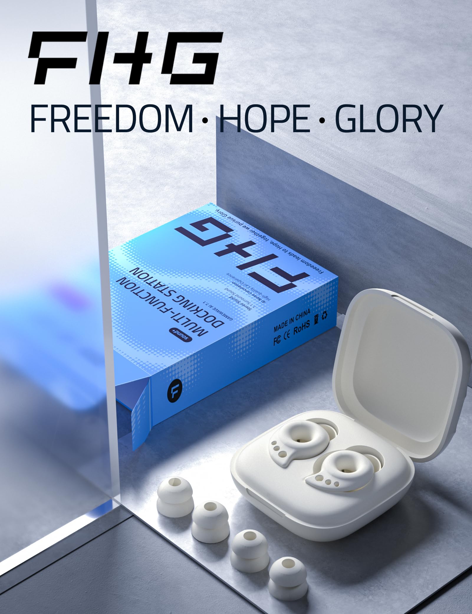FHG SNR-28 NRR-18 - Tapones para los oídos para conciertos, absorción de sonido con nano-microporos, para disfrutar de música de alta fidelidad, ecológicos y agradables al tacto, diseño único para