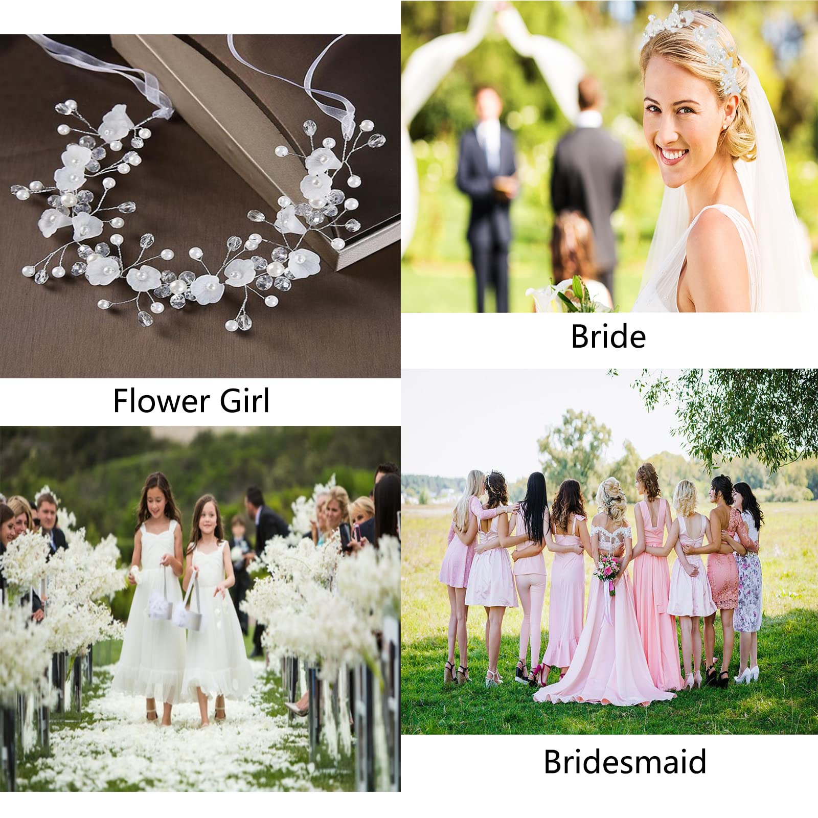 Cerchio Per Capelli Da Sposa Oriamour: Foglie E Cristalli Oro Rosa Per Un Look Da Favola (damigelle, Comunione, Feste) - 2