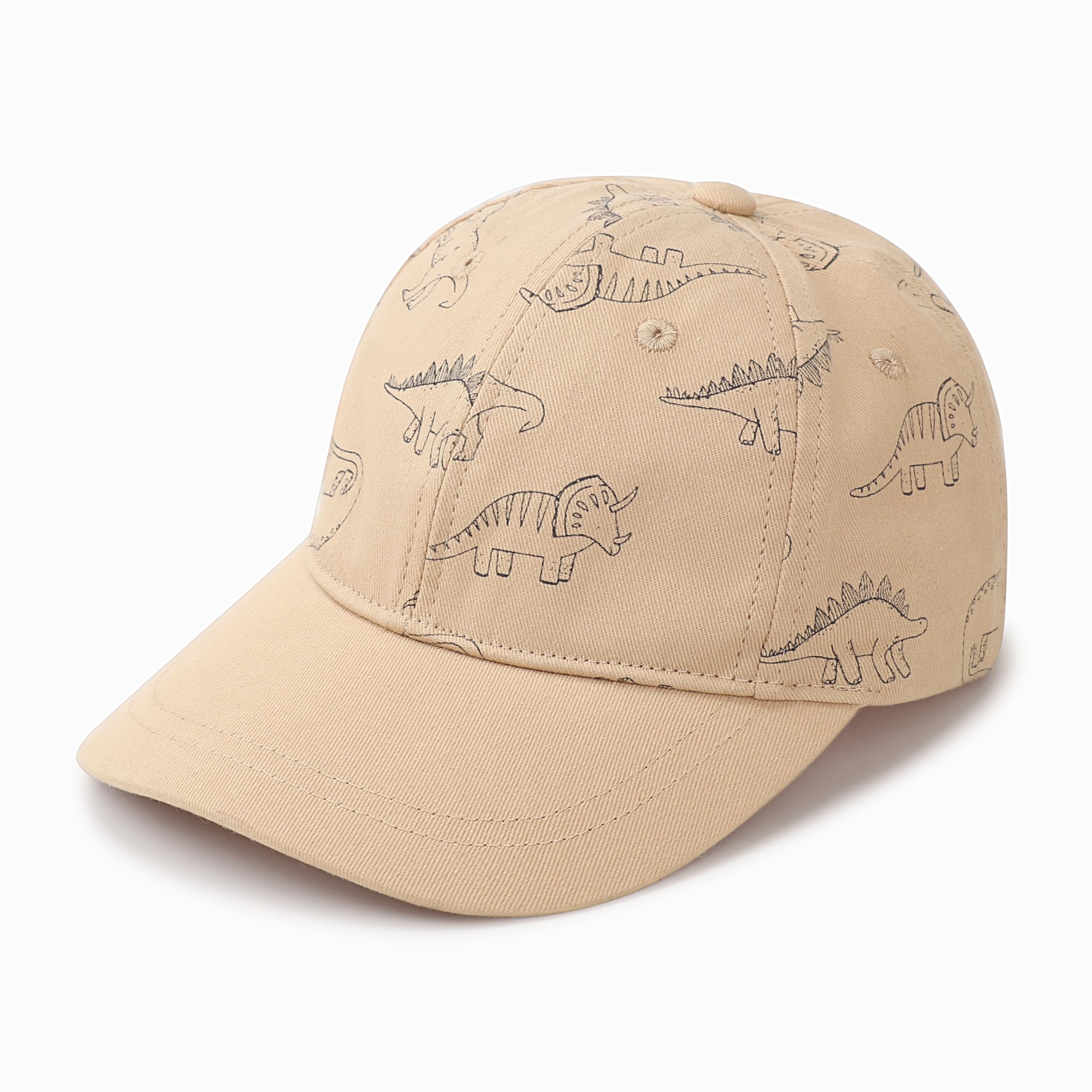 DRESHOW Toddler Baseball Cap Baby Sun Hat Cute Dinosaur Patterned Caps Unisex Baby Trucker Hats Infant Toddler Kid Hats for Boys Girls